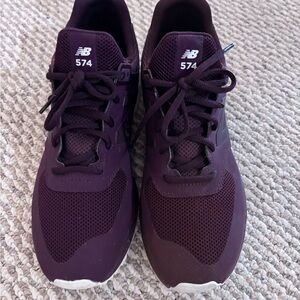 New Balance Men's Burgundy 574 Athletic Sneakers
